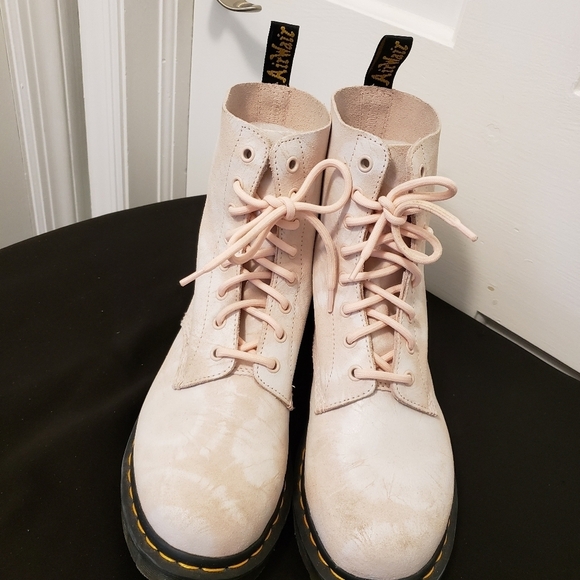 EUC Dr. Martens 1460 Pascal Pink Tie Dye Boots Size 10, Stylish, Chic - Picture 12 of 15